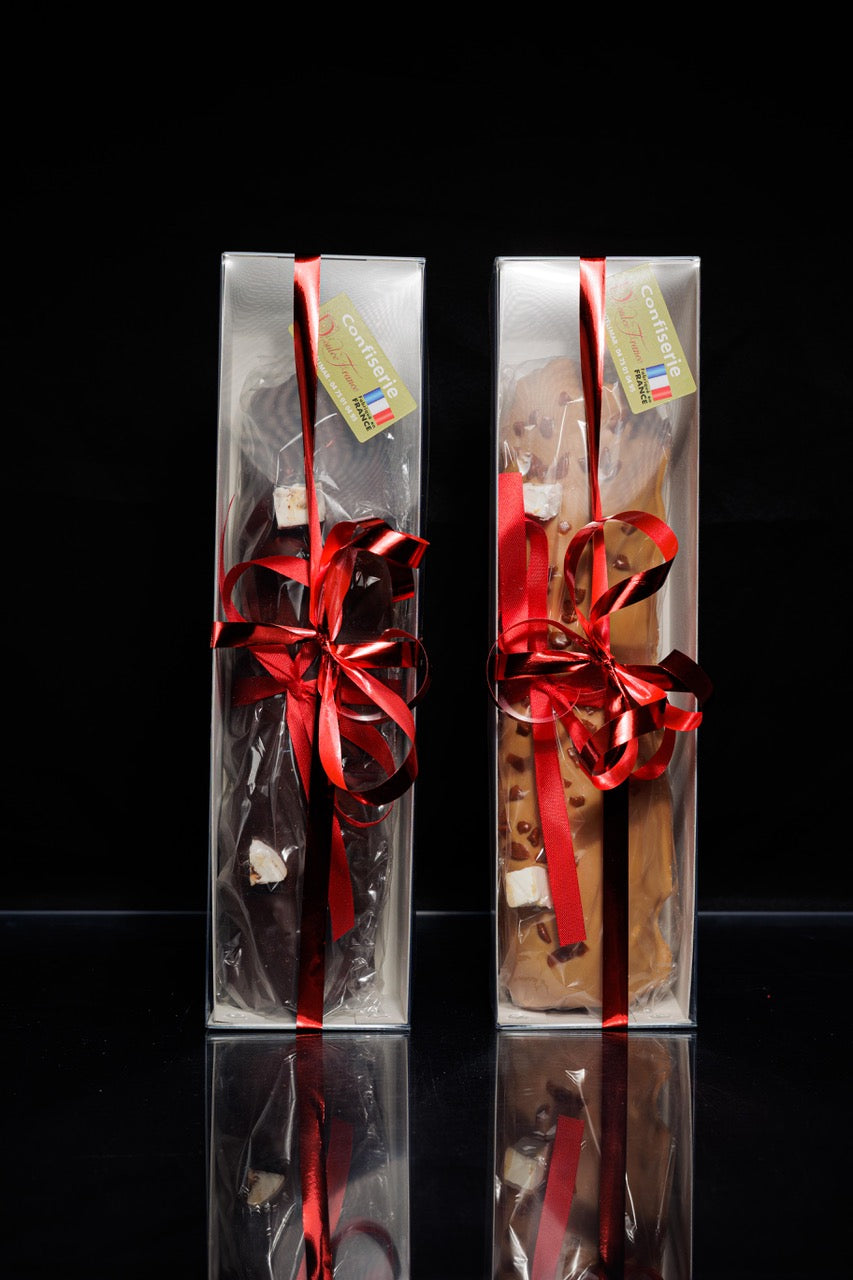 Buche de Noël 500 g nougat tendre au chocolat