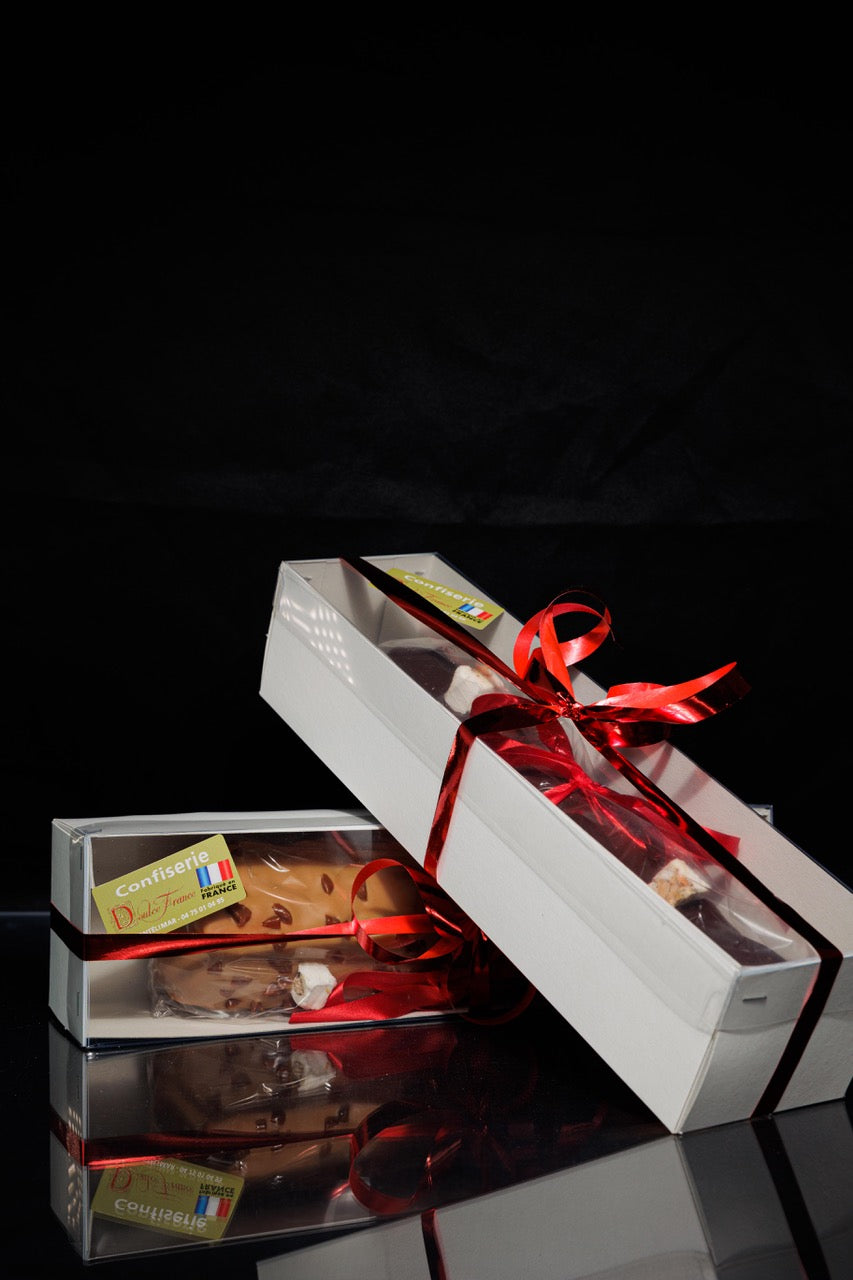 Buche de Noël 500 g nougat tendre au chocolat