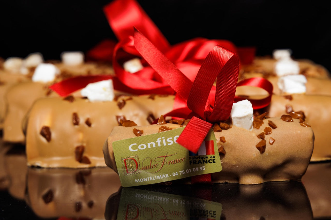 Buches de Noël au Nougat au chocolat caramel