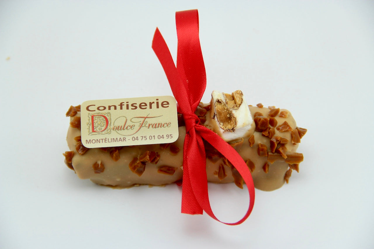 Buchette de Noël 80 g Nougat au chocolat caramel