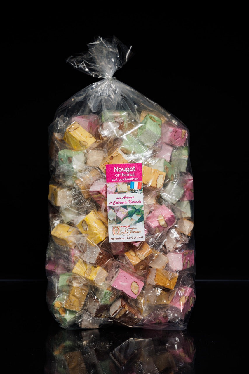 Sachet 2 Kg Nougat tendre artisanal aromatisé
