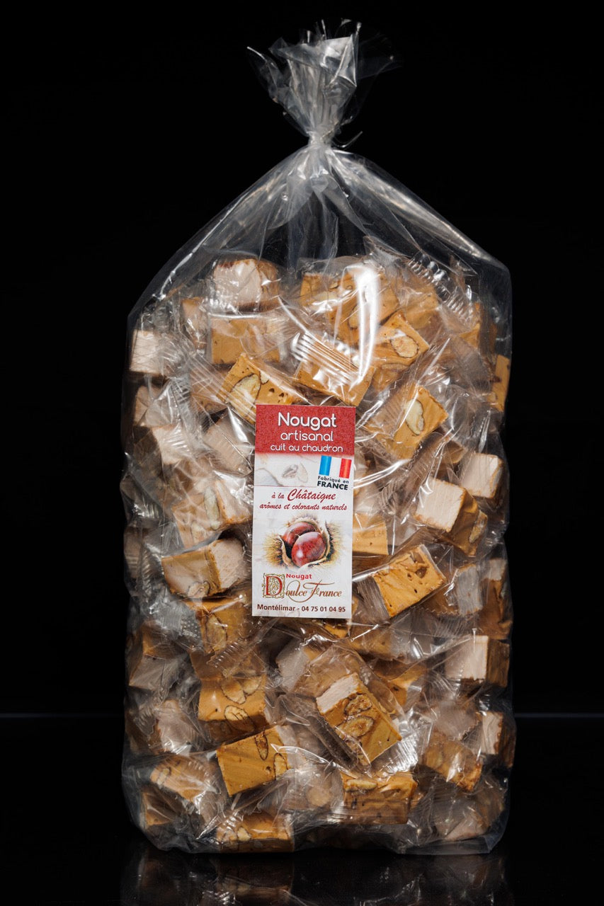 Sachet 2 Kg Nougat tendre artisanal à la Châtaigne