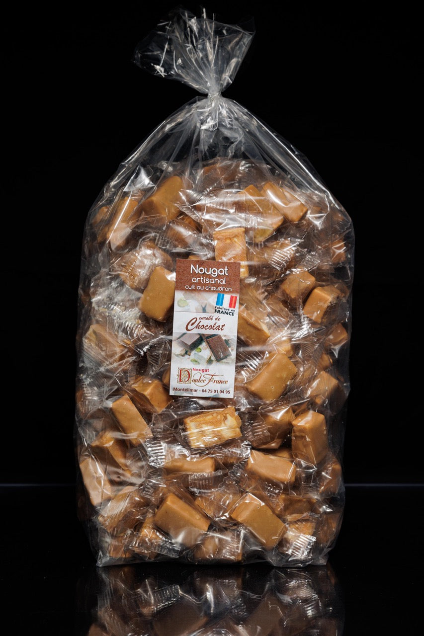 Sachet 2 Kg Nougat de Montélimar au chocolat caramel