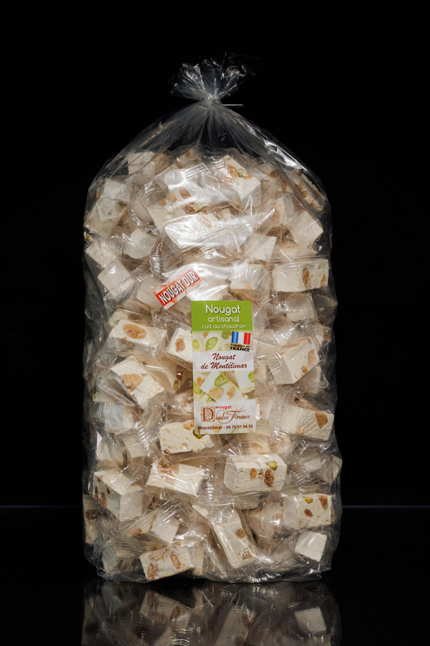 Sachet 2Kg Nougat de Montelimar dur artisanal