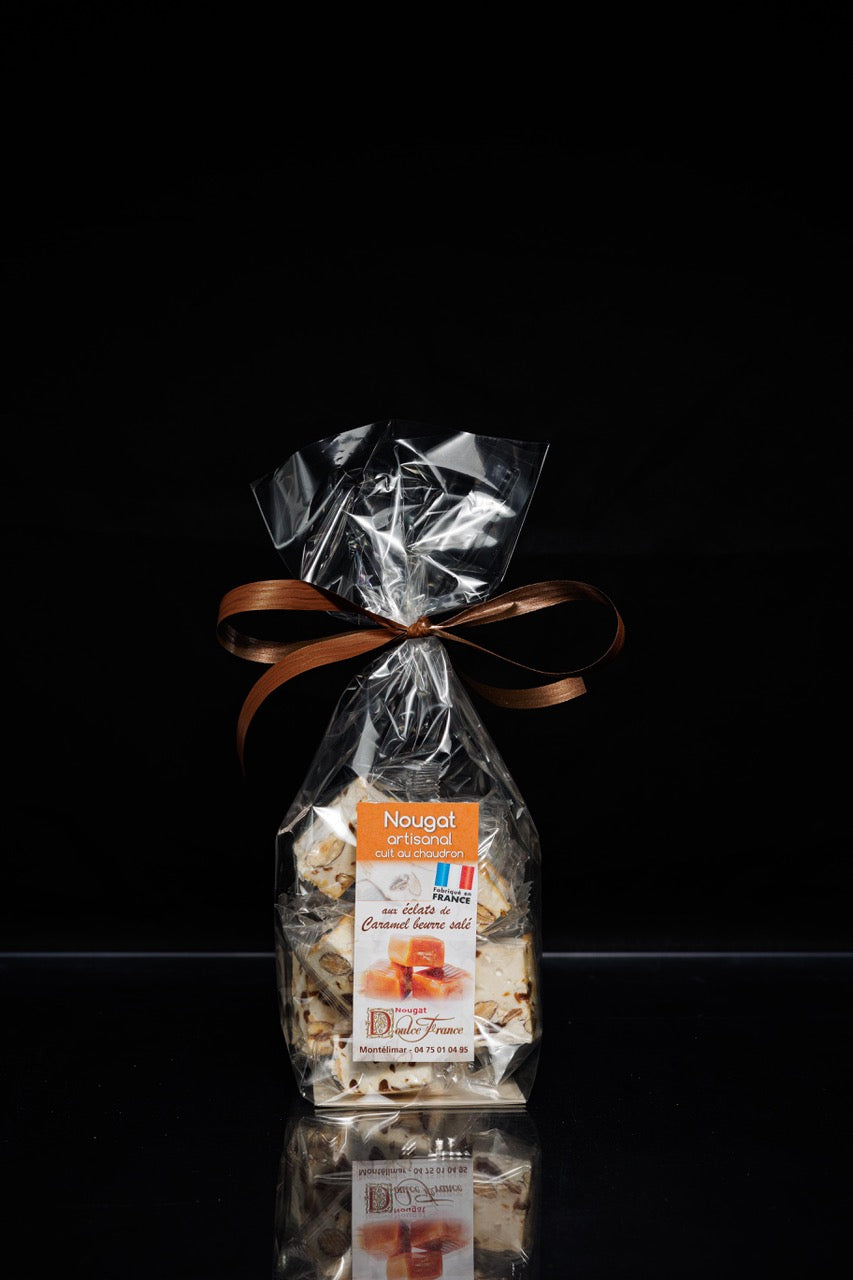 Sachet 100 g Nougat aux éclats de caramel au beurre salé
