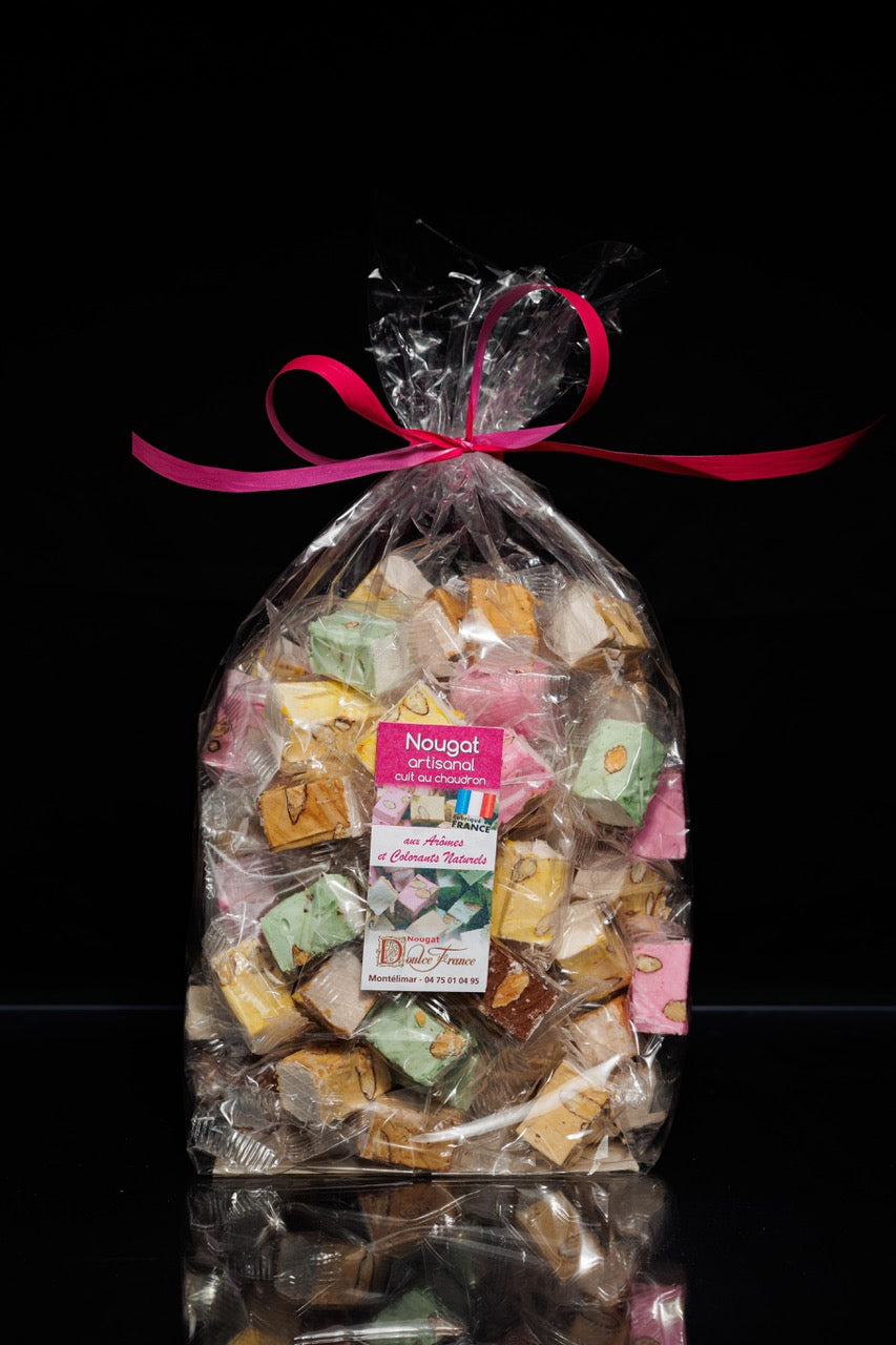 Sachet 1 Kg Nougat tendre artisanal aromatisé