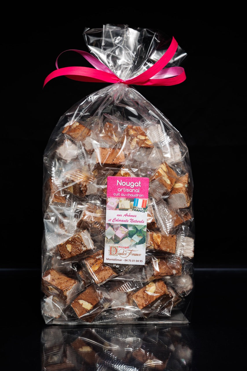 Sachet 1 Kg Nougat tendre artisanal au cacao
