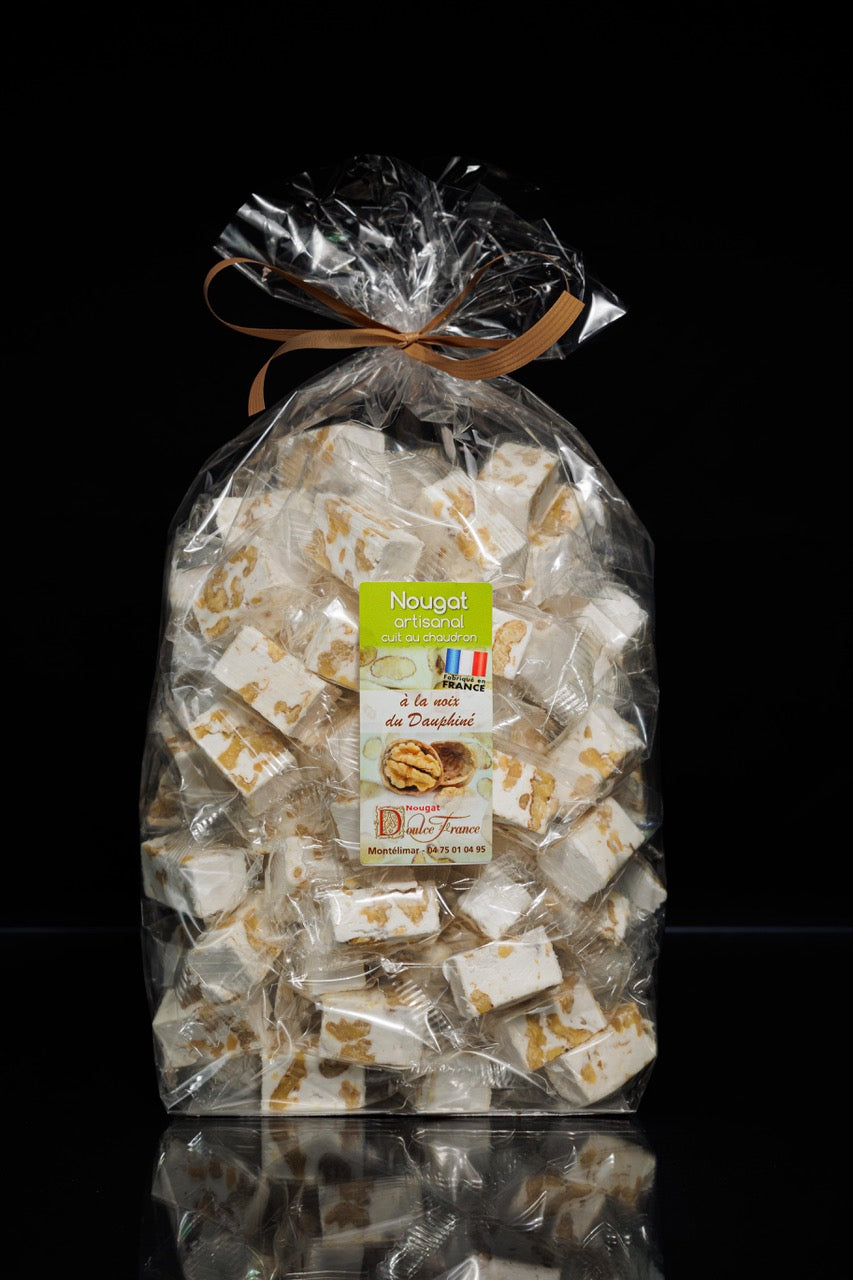Sachet 1 Kg Nougat tendre à la noix du Dauphiné