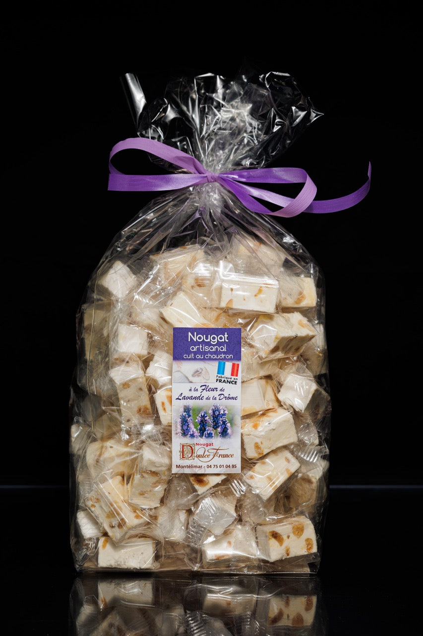 Sachet 1 Kg Nougat artisanal à la fleur de lavande de la Drôme
