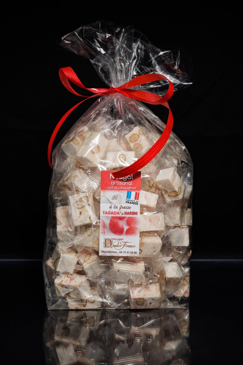Sachet 1 Kg Nougat à la Fraise Tagada