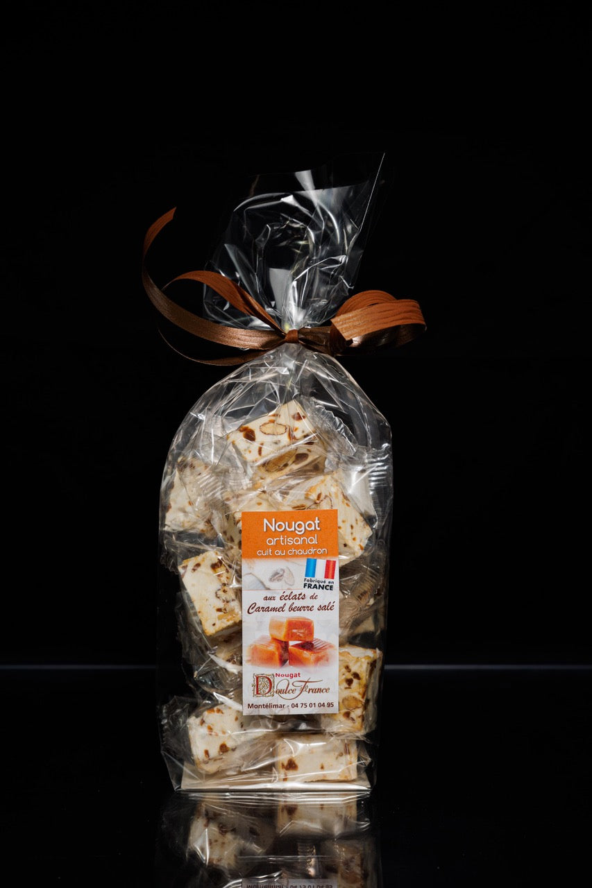 Sachet 200 g Nougat aux éclats de caramel au beurre salé