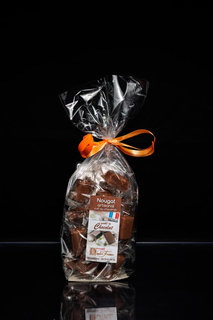 Sachet 200 g Nougat de Montélimar au chocolat à l'orange