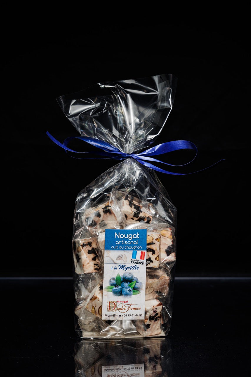 Sachet 200 g Nougat tendre à la myrtille
