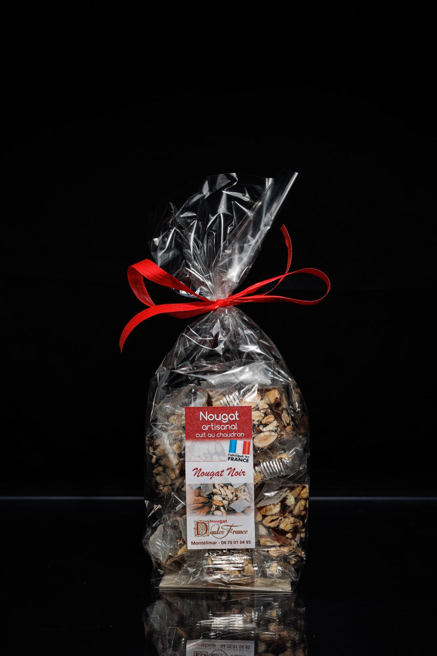 Sachet 200 g Nougat Noir de Provence artisanal