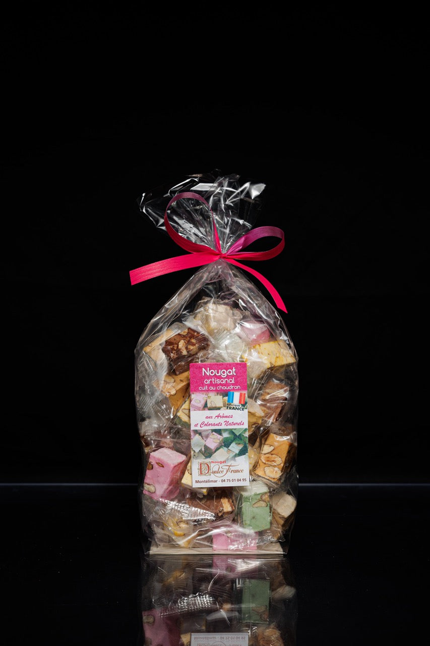 Sachet 400 g Nougat tendre artisanal aromatisé
