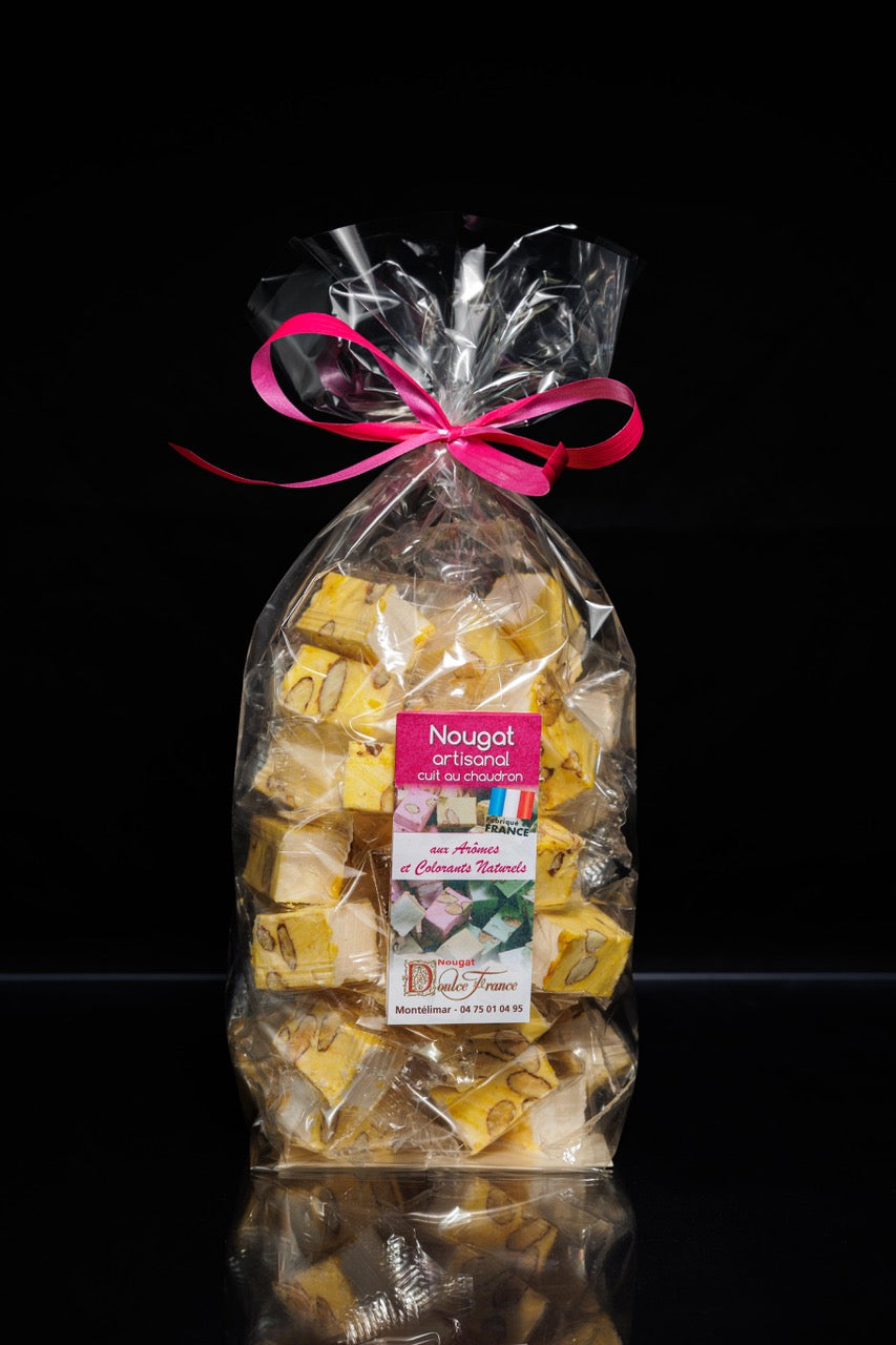 Sachet 400 g Nougat tendre artisanal au citron