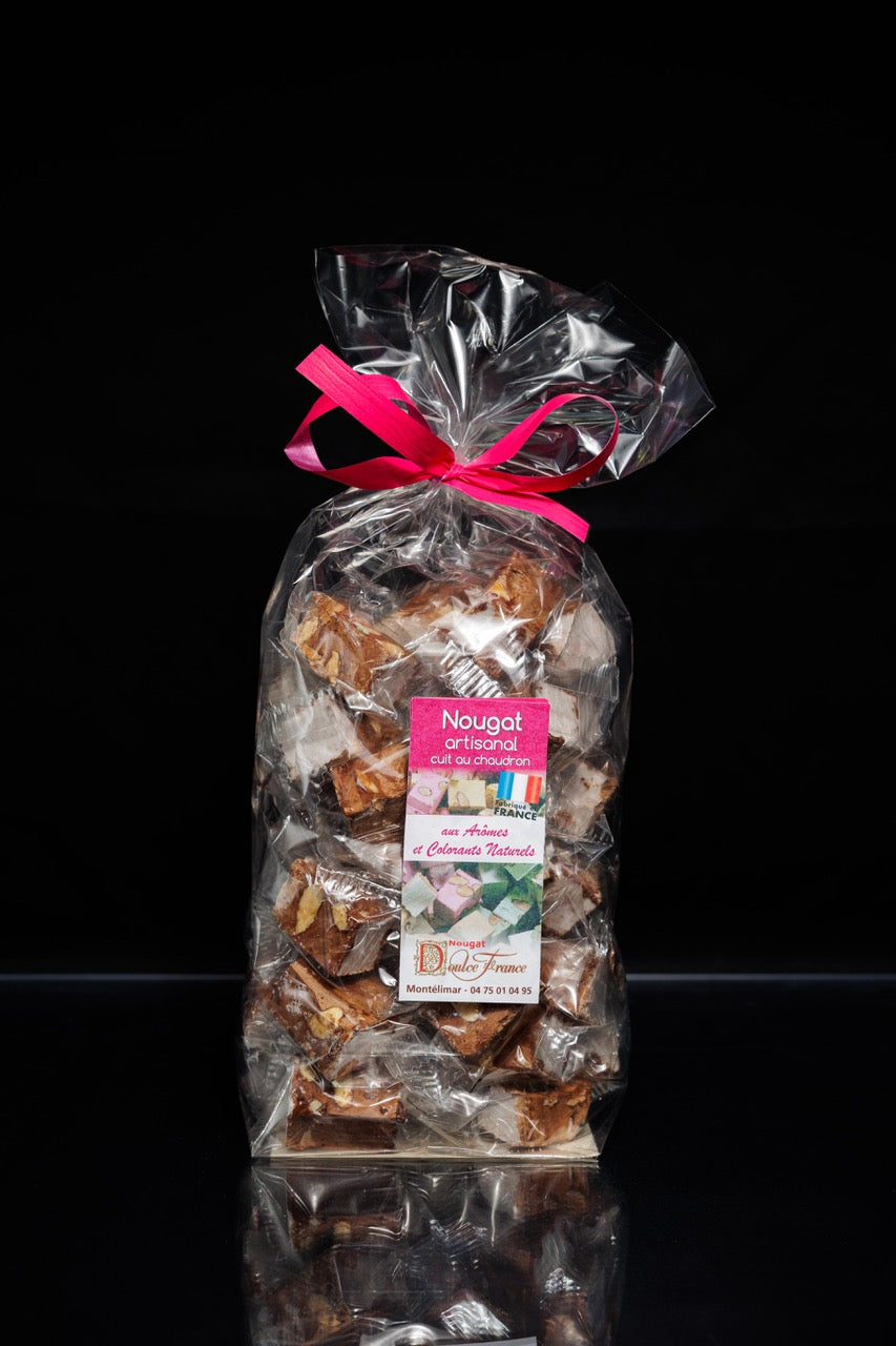 Sachet 400 g Nougat tendre artisanal au cacao