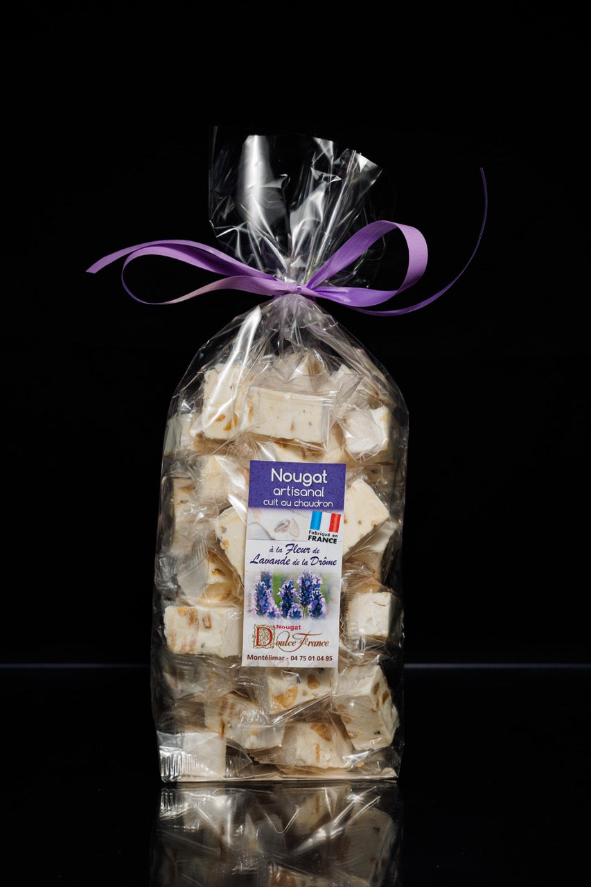 Sachet 400 g Nougat artisanal à la fleur de lavande de la Drôme